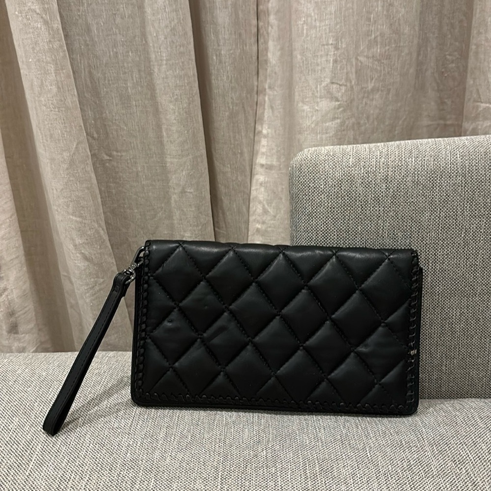 Zara quilted clutch